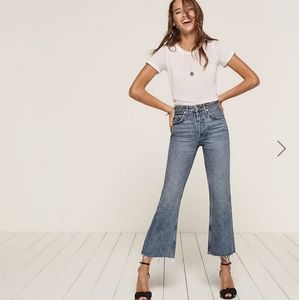 [Reformation] NWT Mid-crop Flare Jean